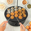 Электрическая такоячница RAF R.527Takoyaki Maker для приготовления пончиков, кейк-попсов и мясных шариков (18 ячеек) антипригарная