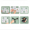 Карусель для зерен настінна з обертанням 360° Kitchen Storage Box 6-in-1 кухонний набір для круп із кріпленням