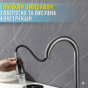 Кухонна мийка з неіржавкої сталі 75×46 см із висувним змішувачем і 3 режимами подавання води "Водоспад" RK
