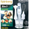 Блендер Rainberg RB — 6202 350 W 3в1 заглибний блендер подрібнювач