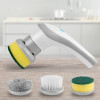 Щітка для миття посуду з насадами акумуляторна Electric Cleaning brush