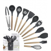 Силиконовый кухонный набор принадлежностей Kitchen stuff 12 предметов BLACK