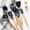 Силиконовый кухонный набор принадлежностей Kitchen stuff 12 предметов BLACK