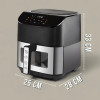 Аерофритюрниця 10 л із 6 програмами й антипригарною чашею BITEK BT-9501 4200 Вт