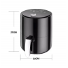 Безоливна фритюрниця зі знімною чашею Air Fryer BW-3011 Аерофритюрниця без олії з таймером і чашею 3.2 л