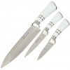 Набір ножів неіржавка сталь на підставці 9 предметів kitchen knife set wl-707-1