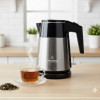 Електрочайник Crownberg CB-9214 2200 Вт Неіржавка сталь дисковий чайник 1.8 л Автовимкнення