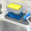 Органайзер для мочалок з мильницею та дозатором Soap Pump Sponge Caddy SPSC30 PP