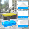 Органайзер для мочалок з мильницею та дозатором Soap Pump Sponge Caddy SPSC30 PP