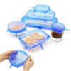 Набір багаторазових силіконових кришок для посуду 6 штук Super Stretch SILICONE Lids СЙЄ