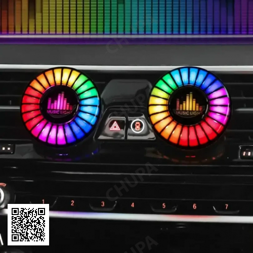 Автомобільний ароматизатор з LED-підсвіткою Music Light