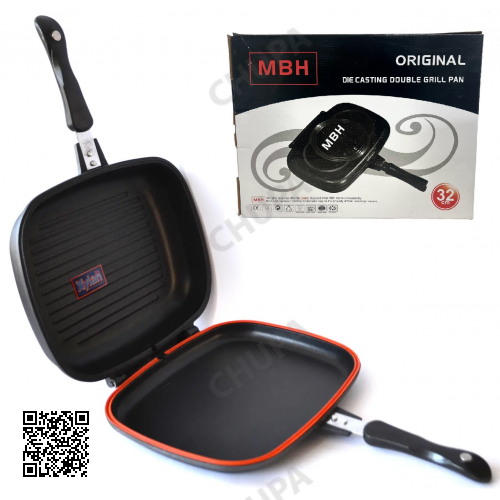Подвійна сковорода-гриль Double Grill Pan 32 см.