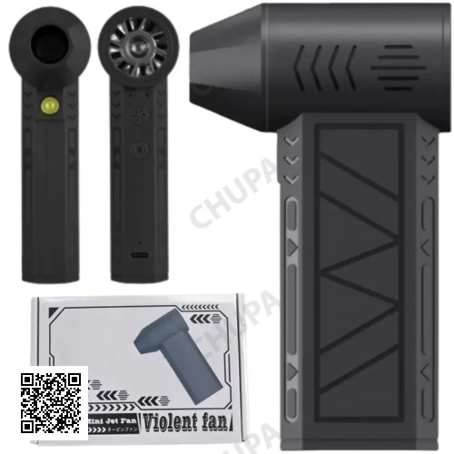 Мини турбовентилятор 5000мАч, от USB, ZY7400-SE/PRO / Аккумуляторная воздуходувка / Портативный турбофен