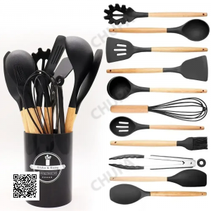 УЦЕНКА! Набор кухонных принадлежностей из 12 предметов Kitchen Set RD-1204 (Повреждение подставки 3548)
