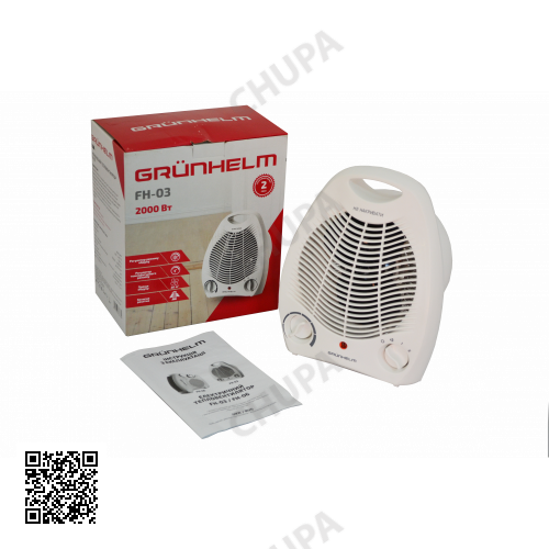 Тепловентилятор спіральний GRUNHELM FH-03 2000 Вт.
