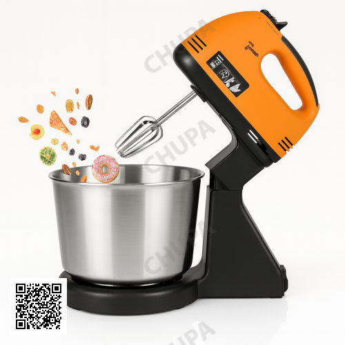 УЦЕНКА! Стационарный миксер для кухни на 7 скоростей Domotec R6637O 250W Кухонный миксер с чашей 2 л (Плохая упаковка 3262)