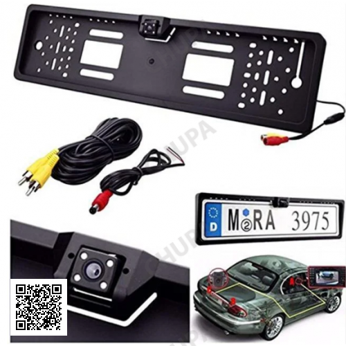 Камера заднего вида в рамке номерного знака 16 LED HD CCD Night Vision R314