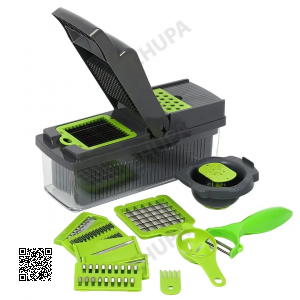 Багатофункціональна овочерізка зі змінними насадками 14в1 Vegetable Salad Cutter Терка для овочів із контейнером