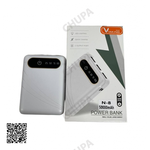 Power Bank Viaking 50000 mAh N-8 для телефона и портативной техники Белый