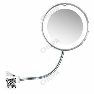 УЦІНКА! Дзеркало з LED-підсвіткою ULTRA FLEXIBLE MIRROR зі збільшенням 5X. Гнучке дзеркало для макіяжу (Плохе паковання 3263)