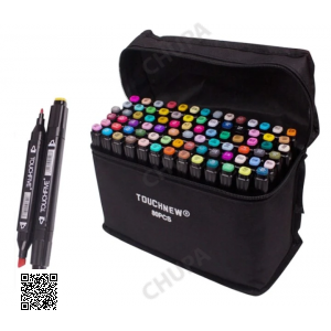Маркеры TOUCH Sketch Marker Black 80 шт разноцветные + сумка