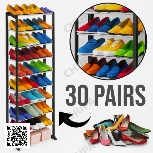 УЦІНКА! Полиця для взуття на 30 пар Amazing Shoe Rack (Плохе паковання 3299)