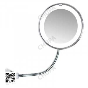 Зеркало с LED подсветкой ULTRA FLEXIBLE MIRROR с увеличением 5X . Гибкое зеркало для макияжа