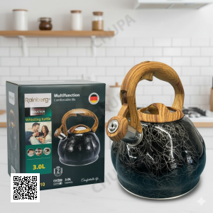 Чайник Rainberg RB-2310 3 л со свистком для газовых, индукционных и электрических плит