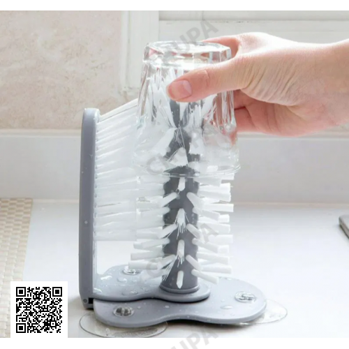 Щётка для мытья стаканов и бутылок Multi-Function Suction Cup Brush, стеклоотмыватель