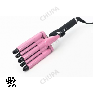 Плойка на пять волн Hair Curler с керамическим покрытием KR-8832 Розовый