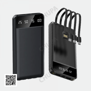 Повербанк KT T51X 50000mAh с набором зарядных кабелей Черный