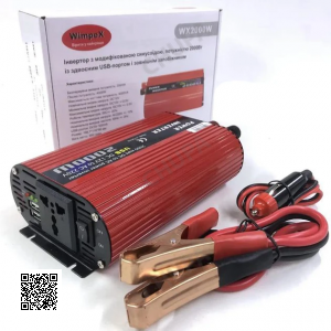 Преобразователь напряжения автомобильный инвертор Power Inverter Wimpex WX-2000W 12v/220v/2USB