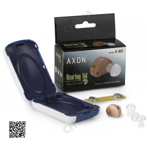 Внутриушной слуховой аппарат усилитель слуха Axon K-80 для пожилого человека пенсионеров