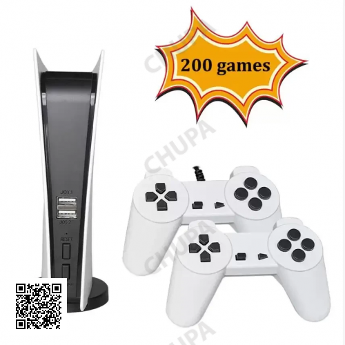 Ігрова консоль ретроприставка для телевізора Dendy Game Station GS5 200 ігор 8 Bit