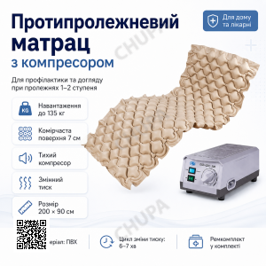 УЦІНКА! Матрац протипролежневий з компресором надувний комірчастий OSD-QDC-300 (Плохе паковання 3531)
