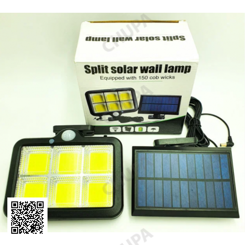 Вуличний ліхтар із датчиком руху Split Solar Wall Lamp на сонячній батареї nf-160c
