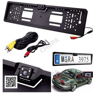 Камера заднього огляду в рамці номерного знака 16 LED HD CCD Night Vision R314
