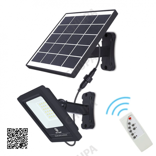 Фонарь настенный с датчиком движения и солнечной панелью Easy Power EP-026b Черный