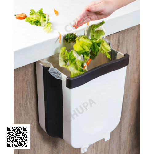 Складаний сміттєвий контейнер на двері Kitchen Wet garbage FLEXIBLE BIN, розкладний