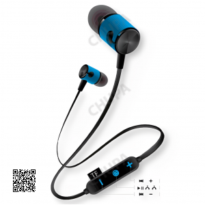 Навушники з Bluetooth/MicroCD (Магнітні, спортивні, потужні) MG-G20 Синій