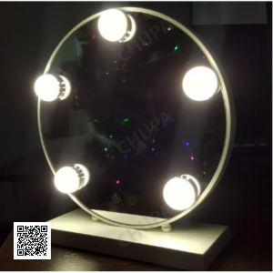 Зеркало для макияжа с LED подсветкой Led Mirror 5 LED JX-526 Белый
