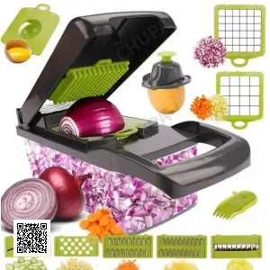 УЦІНКА! Ручний мультислайсер 14в1 Kitchen Ideas Veggie Slicer HA-347 багатофункціональне овочерізка (Трення на корпусі 3467)