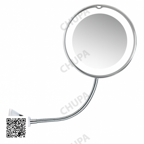 УЦЕНКА! Зеркало с LED подсветкой ULTRA FLEXIBLE MIRROR с увеличением 5X . Гибкое зеркало для макияжа (Плохая упаковка 3263)