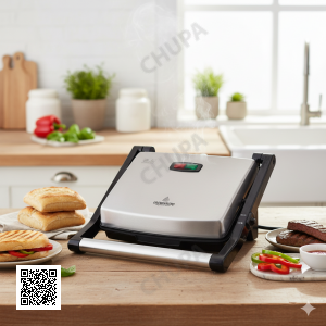 Притискний електрогриль Crownberg CB-1045 2000 Вт Gray 2000 Вт