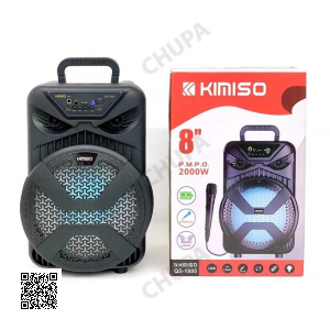 Kimiso новий QS-1805 8-дюймовий портативний динамік високої потужності з дротовим мікрофоном вуличний динамік
