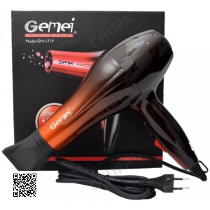 Професійний фен для волосся Gemei GM-1719 2 швидкості 3 режими нагрівання холодного обдування 1800 Вт
