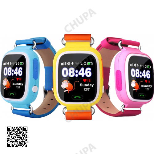 Смарт-годинник дитячий UWatch Q90 GPS контроль дзвінки повідомлення SOS Wi-Fi