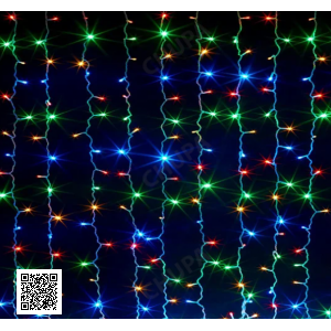 Гирлянда Водопад 240 LED, размер 2х2м Мультицвет RD-080