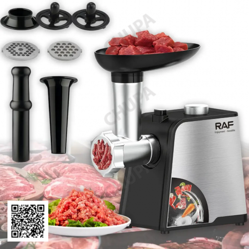 Электрическая настольная мясорубка с насадками RAF R.3392 2000Вт