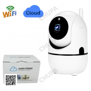 Бездротова IP-камера QC011 для відеоспостереження будинку Wifi поворотна зі звуком і нічним баченням